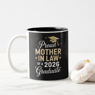Superstolze Schwiegermutter des Absolventen von 20 Zweifarbige Tasse