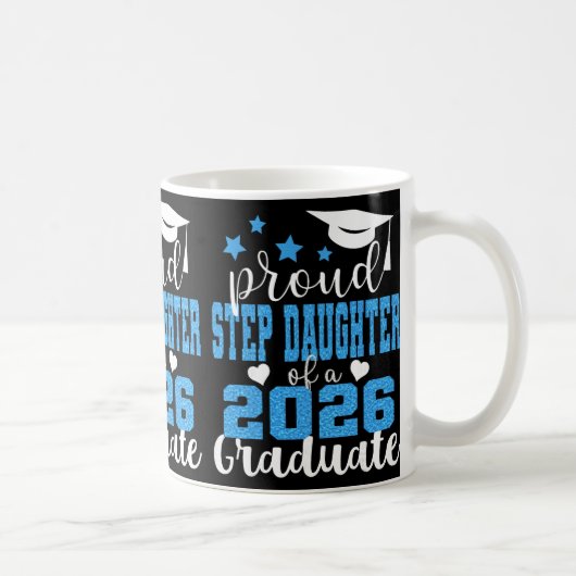 Superstolze Stieftochter des 2026-Absolventen Abso Kaffeetasse (Rechts)