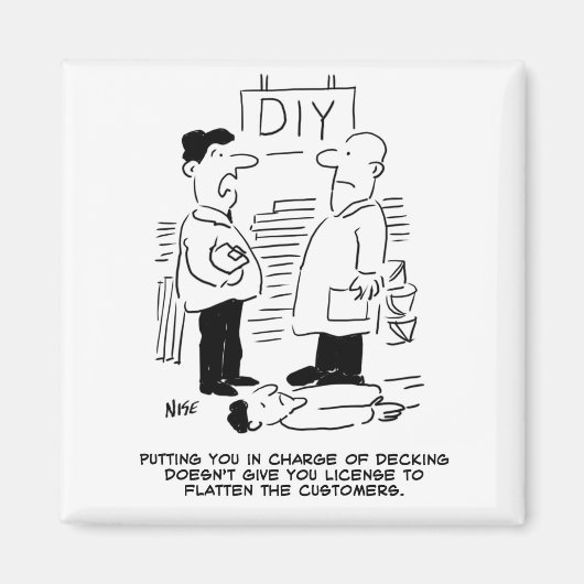 Superstore Shop Worker DIY Shop Manager Magnet (Vorne)