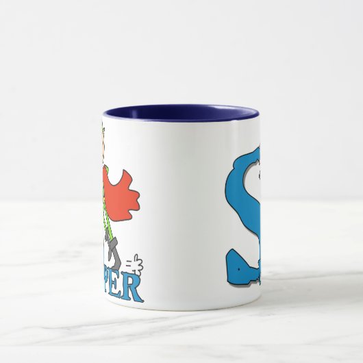 SuperStrichmännchen-Held Tasse (Zentrum)