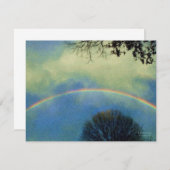 Superstyle Regenbogen-Einladung Einladung (Vorne/Hinten)