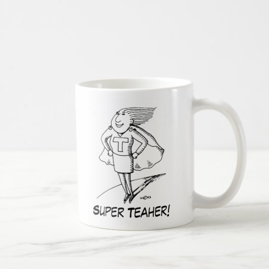 superteacher, SuperTeaher! , Superlehrer Moto… Kaffeetasse (Rechts)
