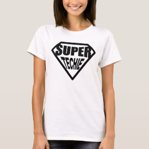 SuperTechie - Schwarzes T-Shirt