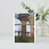 Supertree Grove Gardens By The Bay Singapur Postkarte (Stehend Vorderseite)