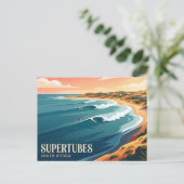 Supertubes Südafrika Postkarte (Stehend Vorderseite)