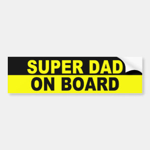 SUPERVater AN BORD Autoaufkleber