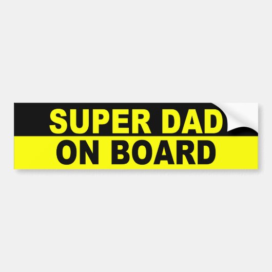 SUPERVater AN BORD Autoaufkleber (Vorne)