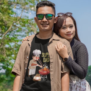 SuperVater-Cookout-Illustration Funny Vathday T-Shirt