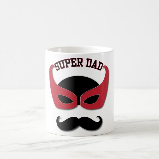 SuperVater mit dem Schnurrbart Kaffeetasse (Mittel)