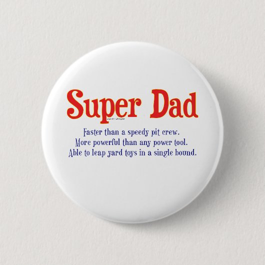SuperVater mit SuperPower-T - Shirts und Button (Vorderseite)
