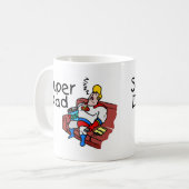 SuperVater (Schlafen) Kaffeetasse (Vorderseite Links)