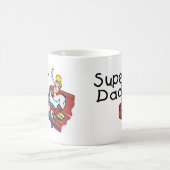 SuperVater (Schlafen) Kaffeetasse (Mittel)