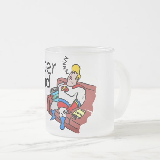 SuperVater (Schlafen) Mattglastasse (VorderseiteRechts)