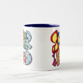 SuperVater Zweifarbige Tasse (Mittel)