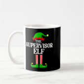 Supervisor Elf Family Matching Group Funny Christm Kaffeetasse (Links)