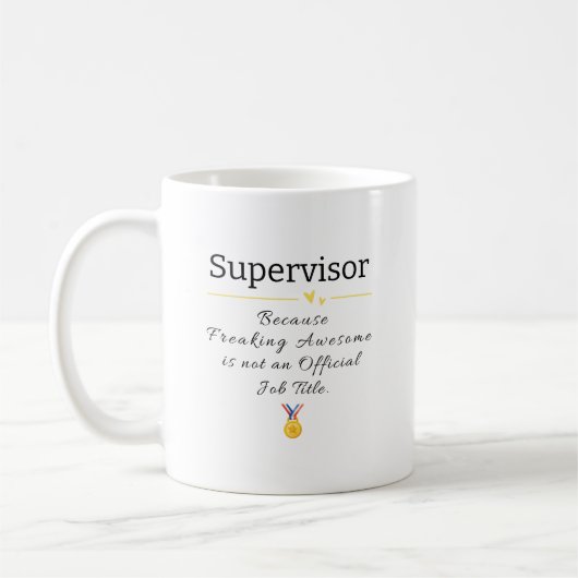 Supervisor-Geschenk - Vorstandsbewertungsquote C Kaffeetasse (Links)