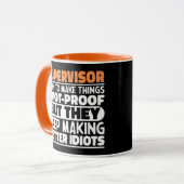 Supervisor Ich versuche, Dinge Cool zu machen Lust Tasse (Vorderseite Links)