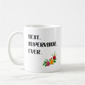 Supervisor-Wertschätzung danke Ihnen Geschenkidee Kaffeetasse (Links)