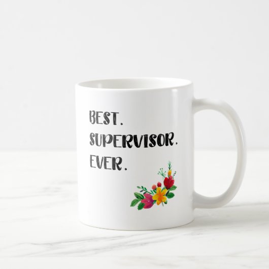 Supervisor-Wertschätzung danke Ihnen Geschenkidee Kaffeetasse (Rechts)
