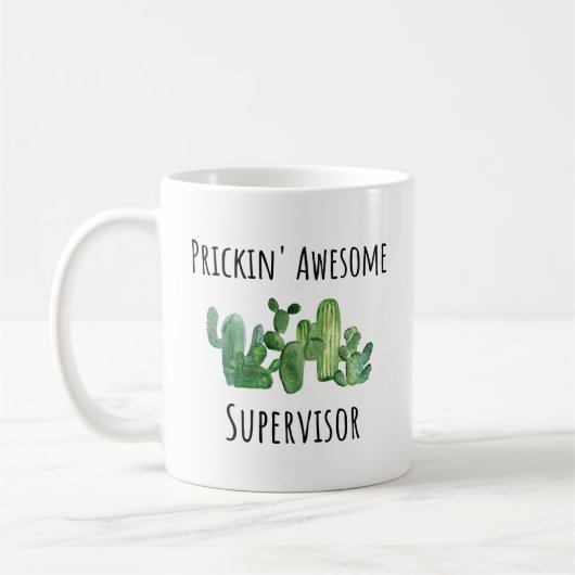 Supervisor-Wertschätzung danke Ihnen Geschenkidee Kaffeetasse (Links)