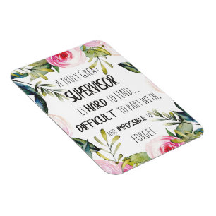 Supervisor-Wertschätzung Vielen Dank Zitat Boss Magnet