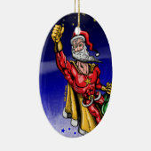 Superweihnachtsmann Keramik Ornament (Rechts)