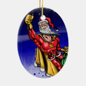 Superweihnachtsmann Keramik Ornament (Hinten)