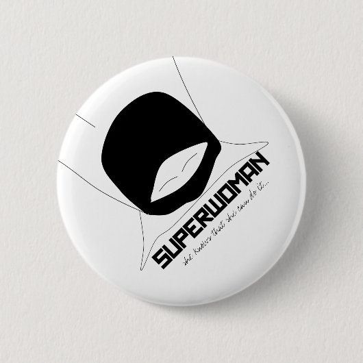 Superwoman-Abzeichen Button (Vorderseite)