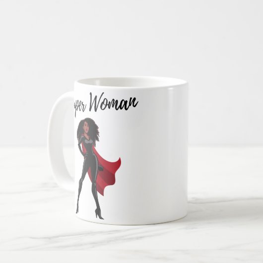 SuperWoman als Frau ist meine Superpower-Kaffeemas Kaffeetasse (Vorderseite Links)