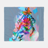 Superzeichenstift farbige Sprinter Fleecedecke (Vorderseite (Horizontal))