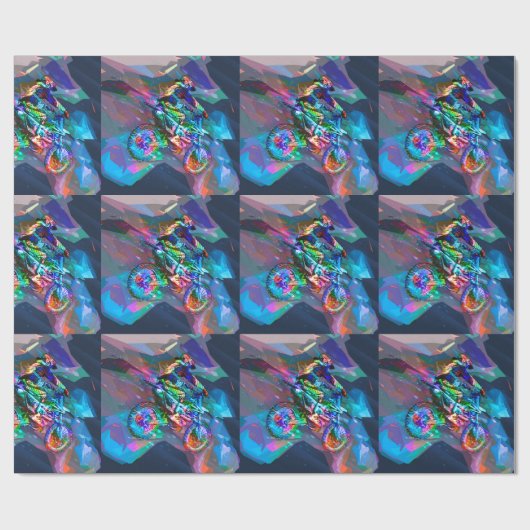 Superzeichenstift farbiges Schmutz-Fahrrad Geschenkpapier (Flach)