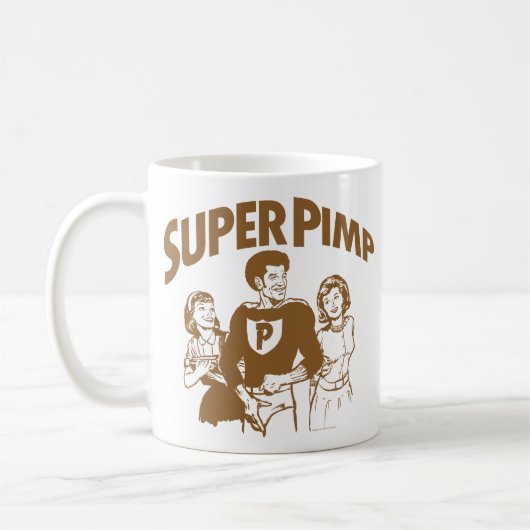 Superzuhälter-Tasse Kaffeetasse (Links)