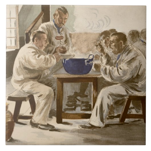 Suppe an den Kasernen, von 'L'Estampe Moder essen Fliese (Vorderseite)