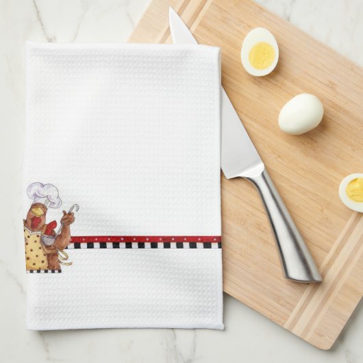 Suppe an küchentuch (Viertel Falte)