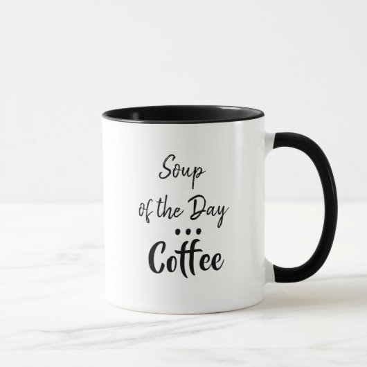 Suppe des Tages, Kaffee Humorvolle Tasse (Rechts)