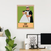 Suppe Koch, fügen Sie Text Poster (Heimbüro)