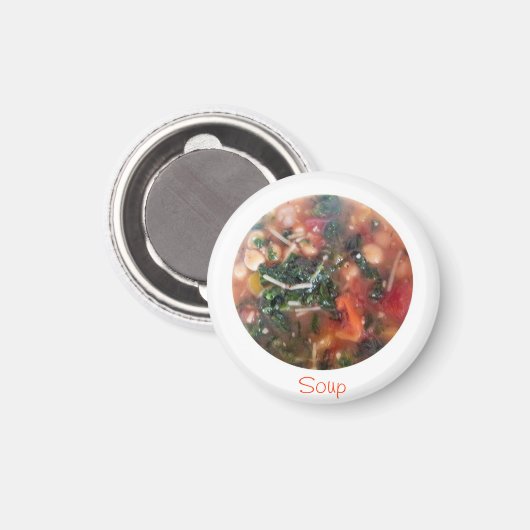 Suppe Magnet (Vorderseite/Rückseite)