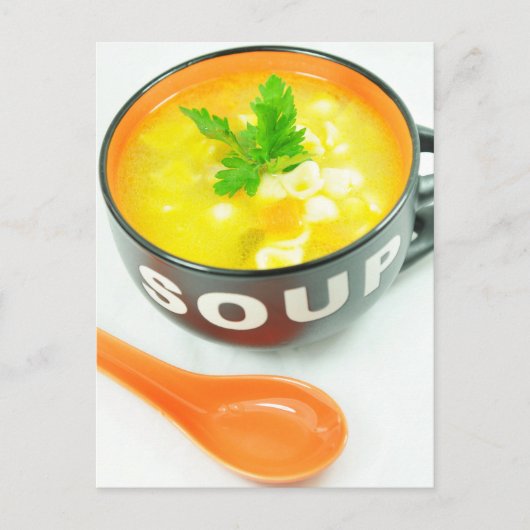 Suppe Postkarte (Vorderseite)