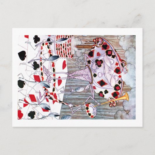 Suppe, Schöne Suppe aus der Alice im Wunderland Postkarte (Vorderseite)