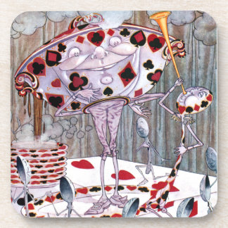 Suppe, schöne Suppe von der Alicen im Wunderland Getränkeuntersetzer