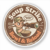 Suppe Strike Bowl Reload Combat Food Aufkleber (Vorderseite)