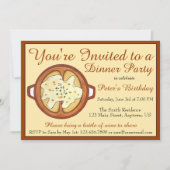 Suppe Suppe Abendessen Party Abendessen Abendessen Einladung (Vorderseite)
