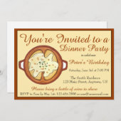 Suppe Suppe Abendessen Party Abendessen Abendessen Einladung (Vorne/Hinten)