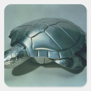 Suppe Tureen in der Form einer Schildkröte, 1790' Quadratischer Aufkleber