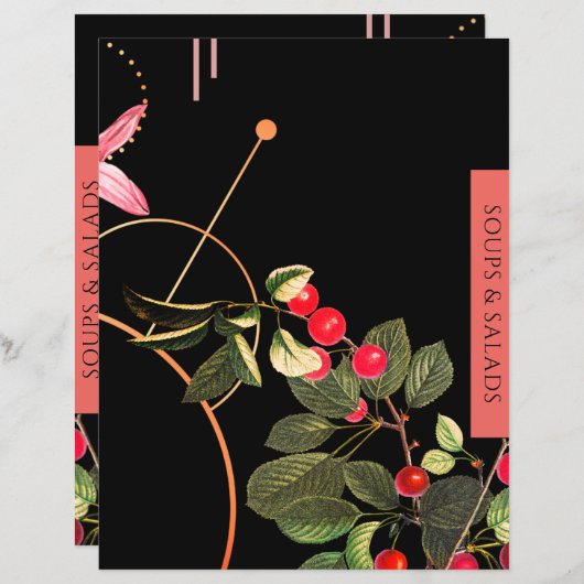 Suppe und Salat | Beilage des Rezept | Schwarze Ro (Vorne/Hinten)