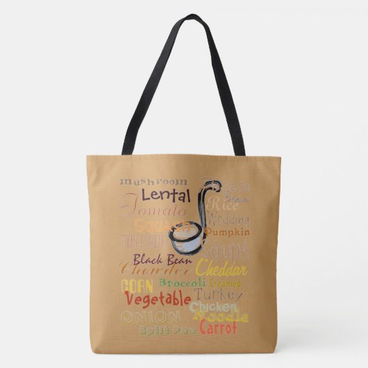 Suppen-Grafik-Kunst Tasche (Vorderseite)
