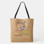 Suppen-Grafik-Kunst Tasche (Rückseite)