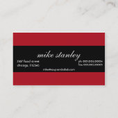 Suppen und Salate - Visitenkarten für Lebensmittel Visitenkarte (Rückseite)