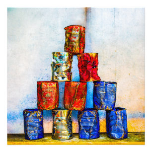 Suppenkanäle - nach dem Mittagessen Fotodruck