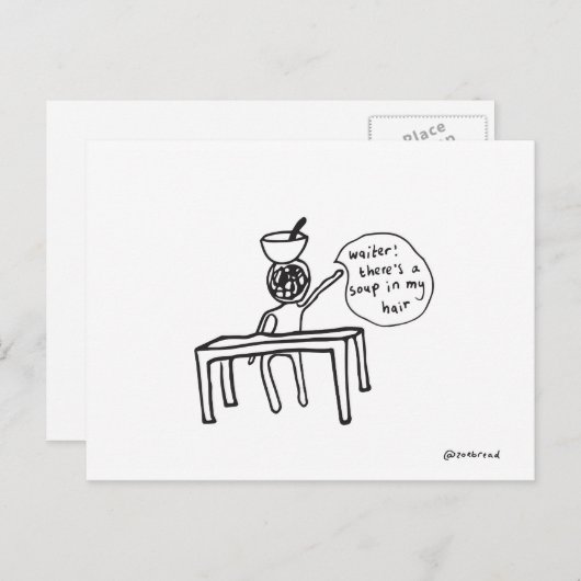 Suppenkarte Postkarte (Vorne/Hinten)